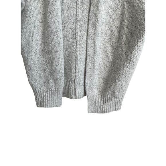 Old Navy Women Cardigan Shrug Top M Gray Knit Crop Open Front Capsule Neutral - Picture 4 of 9